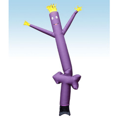 12' Fly Guy Inflatable Tube Man with Blower - Purple Arrow by POGO