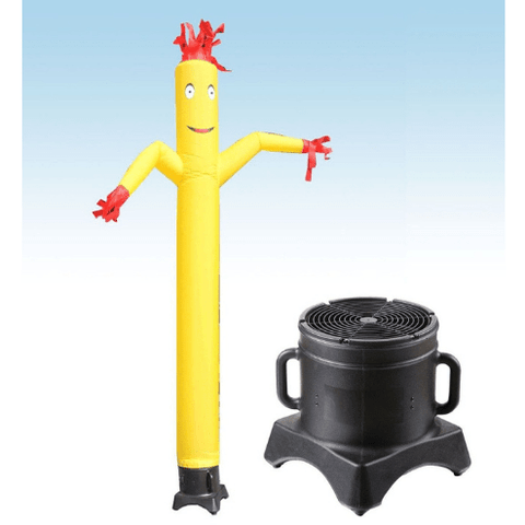 POGO air dancers Included 12' Fly Guy Inflatable Tube Man with Blower - Standard Yellow by POGO 754972355391 4285 12' Fly Guy Inflatable Tube Man Blower - Standard Yellow SKU#4285#4234