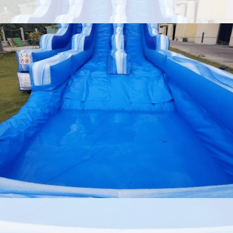 POGO Bounce Blowers & Accessories 22' Blue Marble Wet / Dry Splash Pool Inflatable Slide by POGO 754972363488 4946