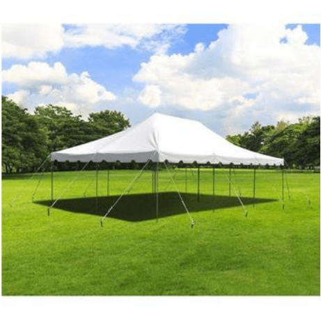 POGO Canopies & Gazebos 20' x 30' White Weekender Standard Canopy Pole Tent by POGO 0754972307987 3945