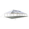 Image of POGO Canopies & Gazebos 20' x 40' White Economy Pole Canopy Tent with Sidewalls by POGO