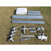 Image of POGO Canopy Tents & Pergolas 10' x 10' Blue PVC Weekender West Coast Frame Party Tent by POGO 754972302661 5439