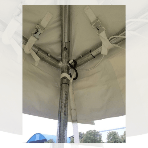 POGO Canopy Tents & Pergolas 10' x 10' White PVC Weekender West Coast Frame Party Tent by POGO 754972297325 5447