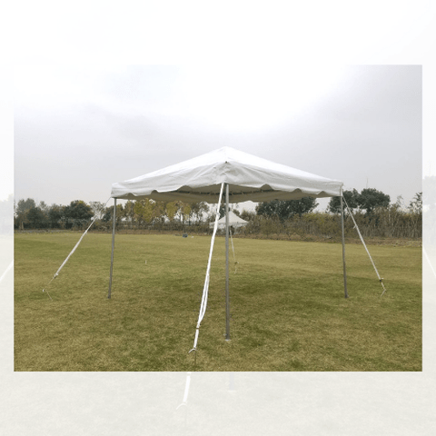 POGO Canopy Tents & Pergolas 10' x 10' White PVC Weekender West Coast Frame Party Tent by POGO 754972297325 5447