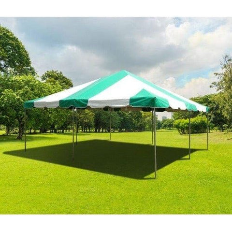 POGO Canopy Tents & Pergolas 20' x 20' Green PVC Weekender West Coast Frame Party Tent by POGO 754972319072 5910