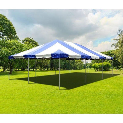 POGO Canopy Tents & Pergolas 20' x 30' Blue PVC Weekender West Coast Frame Party Tent by POGO 754972319829 5913