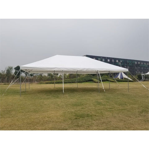 POGO Canopy Tents & Pergolas 20' x 30' White PE Weekender West Coast Frame Party Tent by POGO 754972319775 5607