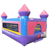 Image of POGO Commercial Bouncers 12'4" Junior Pink Castle Indoor Bounce House with Blower by POGO 2077 12'4" Junior Pink Castle Indoor Bounce House w Blower by POGO SKU#2077