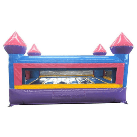 POGO Commercial Bouncers 12'4" Junior Pink Castle Indoor Bounce House with Blower by POGO 2077 12'4" Junior Pink Castle Indoor Bounce House w Blower by POGO SKU#2077