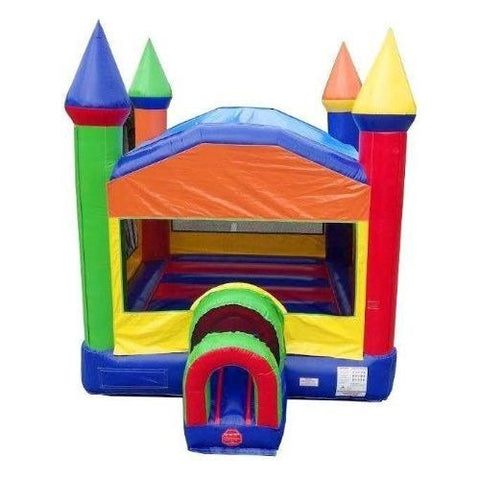 Modern Rainbow Castle Inflatable Bounce House with Blower SKU: 2055