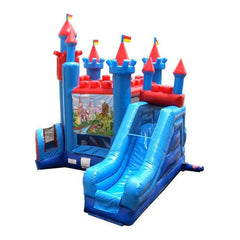 18.5'H Deluxe Brave Knight Bounce House and Slide Combo with Blower by POGO