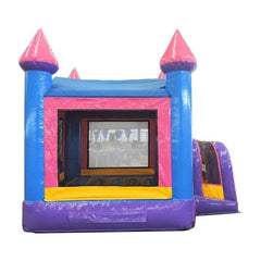 10'H Compact Kids Pink Bounce House with Blower by POGO