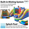 Image of 11'H Crossover Sports Double Water Slide Bounce House with Blower, Backyard Party Package by POGO