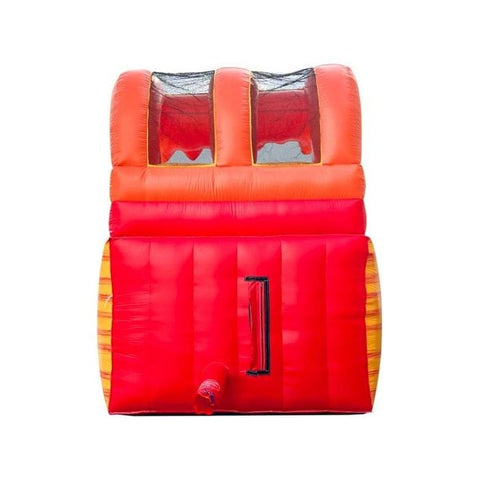 POGO Inflatable Bouncers 12'H Crossover Fire Marble Inflatable Water Slide with Blower by POGO 840344502972 6245
