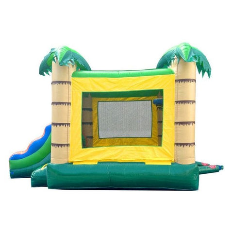 POGO Inflatable Bouncers 12ft x 18ft Crossover Tropical Jungle Sun Water Slide Bounce House Combo with Blower by POGO 754972382489 6256 12ftx18ft Crossover Tropical Jungle Sun Water Slide Bounce House POGO
