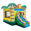 Image of POGO Inflatable Bouncers 12ft x 18ft x 12ft Crossover Tropical Jungle Sun Water Slide Bounce House Combo with Blower by POGO