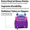 Image of POGO Inflatable Bouncers 13 1/2'H Crossover Pink Inflatable Water Slide with Blower, Backyard Party Package by POGO 754972325141 5513 13 1/2'H Crossover Pink Water Slide with Blower Backyard Party Package