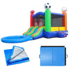 Image of POGO Inflatable Bouncers 13.5'H Crossover Sports Dual Lane Bounce House Slide with Pool with Blower, Backyard Party Package by POGO 754972302739 5512 13.5'H Crossover Sports Dual Lane Bounce House Slide Pool Backyard