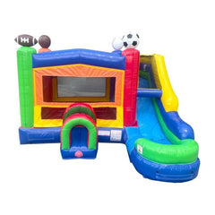 POGO Inflatable Bouncers 13'H Modular Sports Castle Water Slide Bounce House Combo with Blower by POGO 754972379007 5639 13'H Modular Sports Castle Water Slide Bounce House Combo Blower POGO