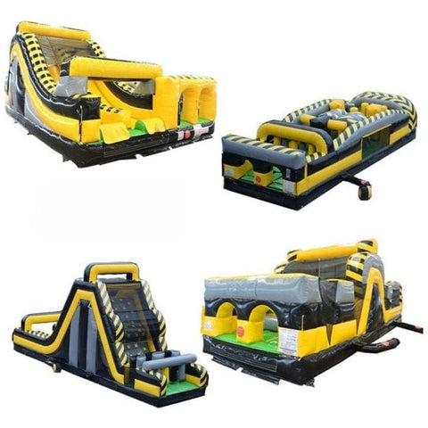 POGO Inflatable Bouncers 130' Venom GIANT 4-Piece Radical Obstacle Course Climb by POGO 781880283898 621