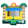 Image of POGO Inflatable Bouncers 13ft x 12ftx 14.5ft Crossover Tropical Jungle Smiley Face Inflatable Bounce House with Blower by POGO 6255 13ft x 12ftx Crossover Tropical Jungle Smiley Face Inflatable POGO