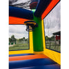 Image of POGO Inflatable Bouncers 14 1/2'H Crossover Rainbow Bounce House Slide Combo with Blower, Backyard Party Package by POGO 754972311588 5527 14 1/2'H Crossover Bounce House Combo w/ Blower Backyard Party Package