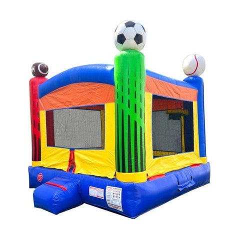 POGO Inflatable Bouncers 14.5'H Crossover Deluxe Sports Bounce House with Blower by POGO 840344502804 6235