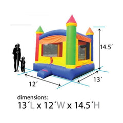 14.5' H Crossover Rainbow Bounce House by POGO