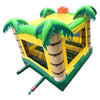 Image of POGO Inflatable Bouncers 14.5'H Crossover Tropical Jungle Smiley Face Inflatable Bounce House with Blower by POGO 781880278535 6167 14.5H Crossover Tropical Jungle Smiley Bounce House Blower POGO