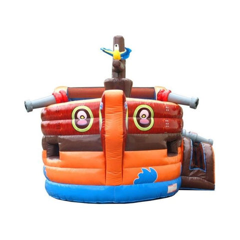 POGO Inflatable Bouncers 14' Deluxe Pirate Ship Bounce House and Slide Combo with Blower by POGO 754972361040 19 14' Deluxe Pirate Ship Bounce House and Slide Combo Blower by POGO