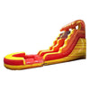 Image of POGO Inflatable Bouncers 15'H Crossover Fire Marble Inflatable Water Slide with Blower and Pool by POGO 840344503146 6250 15'H Crossover Fire Marble Inflatable Water Slide Blower Pool POGO