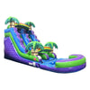 Image of POGO Inflatable Bouncers 15'H Crossover Purple Marble Tropical Inflatable Water Slide with Blower and Pool by POGO 840344503160 6252 15'H Crossover Purple Marble Tropical Inflatable Water Slide Pool POGO