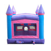 Image of POGO Inflatable Bouncers 15'H Modular Pink Inflatable Bounce House with Blower and Princess Art Panel by POGO 754972336529 1986 15' Modular Pink Inflatable Bounce House w Blower & Princess Art Panel