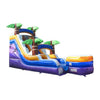 Image of POGO Inflatable Bouncers 15'H Tropical Purple Marble Inflatable Water Slide with Blower by POGO 781880209447 6134