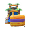 Image of POGO Inflatable Bouncers 15'H Tropical Yellow Marble Inflatable Water Slide with Blower by POGO 781880209461 6132