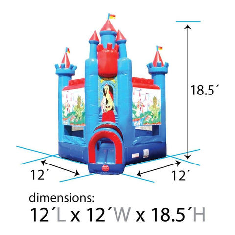 POGO Inflatable Bouncers 18.5'H Deluxe Inflatable Bounce House with Blower, Brave Knight by POGO 754972363273 1199 18.5'H Deluxe Inflatable Bounce House with Blower Brave Knight by POGO