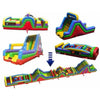 Image of POGO Inflatable Bouncers 19'H Retro BEAST 5-Piece 7E Obstacle Course Climb by POGO 781880221838 663 19'H Retro BEAST Radical 5-Piece Obstacle Course by POGO SKU# 663