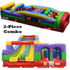 Image of POGO Inflatable Bouncers 59'H Retro SUPER 2-Piece Radical 7E Obstacle Course by POGO 754972360708 593 59'H Retro SUPER 2-Piece Radical 7E Obstacle Course by POGO SKU# 593