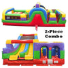 Image of POGO Inflatable Bouncers 59'H Retro SUPER 2-Piece Radical Obstacle Course by POGO 754972360715 595 59'H Retro SUPER 2-Piece Radical Obstacle Course by POGO SKU# 595