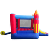 Image of POGO Inflatable Bouncers 6' Backyard Kids Colorful Castle Inflatable Bounce House with Slide by POGO 754972375108 7979 6' Backyard Kids Colorful Castle Inflatable Bounce House with Slide 