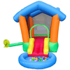 Image of POGO Inflatable Bouncers 6' Backyard Kids Rainbow Playhouse Inflatable Bounce House with Slide by POGO 754972375092 7978 6' Backyard Kids Rainbow Playhouse Inflatable Bounce House with Slide