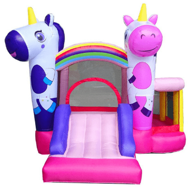 POGO Inflatable Bouncers 6' Backyard Kids Unicorn Inflatable Bounce House with Slide by POGO 754972375139 7982