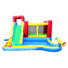 Image of POGO Inflatable Bouncers 7.4' Backyard Kids Deluxe Inflatable Water Slide Bouncer with Splash Cannon and Pool by POGO 9.5'H Backyard Kids Inflatable Water Slide Cannon Pool POGO SKU# 5119