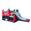 Image of POGO Inflatable Bouncers 8 1/2' Backyard Kids Deluxe Fire Station Inflatable Bounce House with Slide by POGO 754972375160 7985 8 1/2' Backyard Kids Deluxe Fire Station Inflatable Bounce with Slide