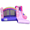 Image of POGO Inflatable Bouncers 8' Backyard Kids Deluxe Inflatable Bounce House with Unicorn Slide by POGO 754972375177 7986 8' Backyard Kids Deluxe Inflatable Bounce House with Unicorn Slide