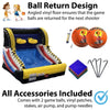 Image of POGO Inflatable Bouncers 8'H Hoop Shot Interactive Game with Built-In Blower by POGO 781880284147 299 8'H Hoop Shot Interactive Game with Built-In Blower SKU# 299