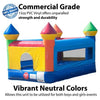 Image of POGO Inflatable Bouncers 8'H Junior Rainbow Castle Indoor Bounce House with Blower by POGO 754972324694 1898 8'H Junior Rainbow Castle Indoor Bounce House with Blower by POGO 1898