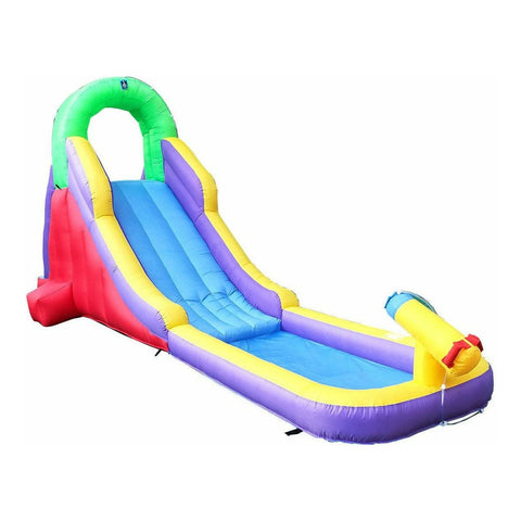 POGO Inflatable Bouncers 9.5'H Backyard Kids Inflatable Water Slide with Splash Cannon and Pool by POGO 12' Fire Red Marble Inflatable Water Slide w Blower by POGO SKU# 30