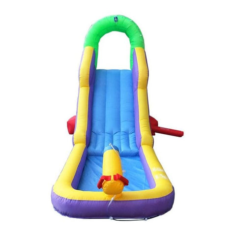 POGO Inflatable Bouncers 9.5'H Backyard Kids Inflatable Water Slide with Splash Cannon and Pool by POGO 781880200444 5119 9.5'H Backyard Kids Inflatable Water Slide Cannon Pool POGO SKU# 5119