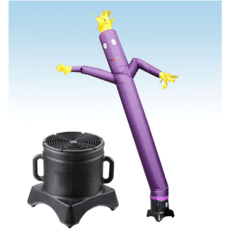 POGO Inflatable Party Decorations 12' Fly Guy Inflatable Tube Man with Blower - Standard Purple by POGO 12' Fly Guy Inflatable Tube Man Blower - Standard Purple SKU#4262#4230